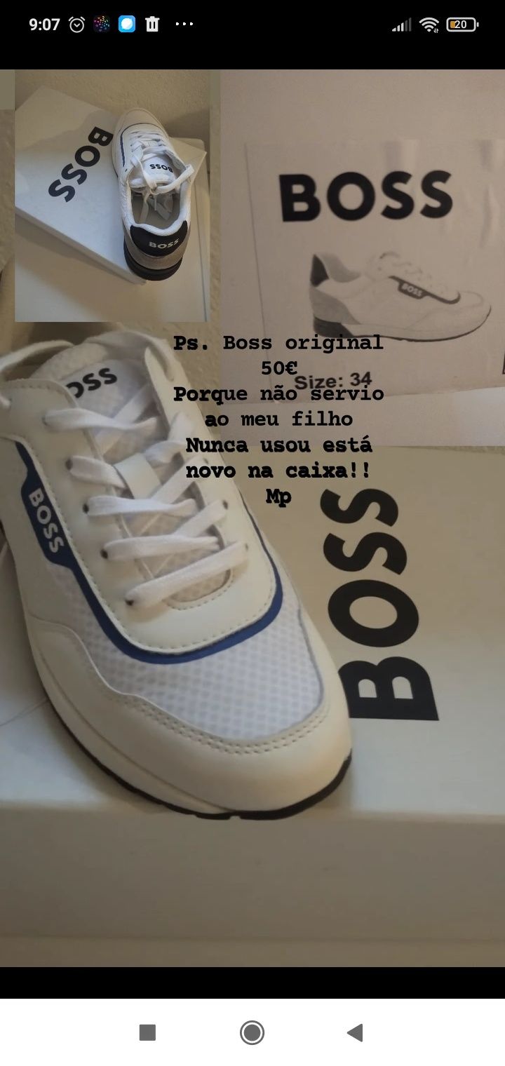Sapatilhas de menino Boss kids original