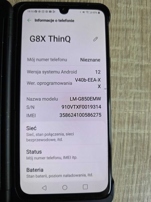 Sprzedam. G8 x ThinQ