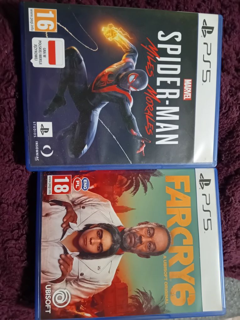 Gry Ps5 Spider-Man Miles Morales oraz Farcry6