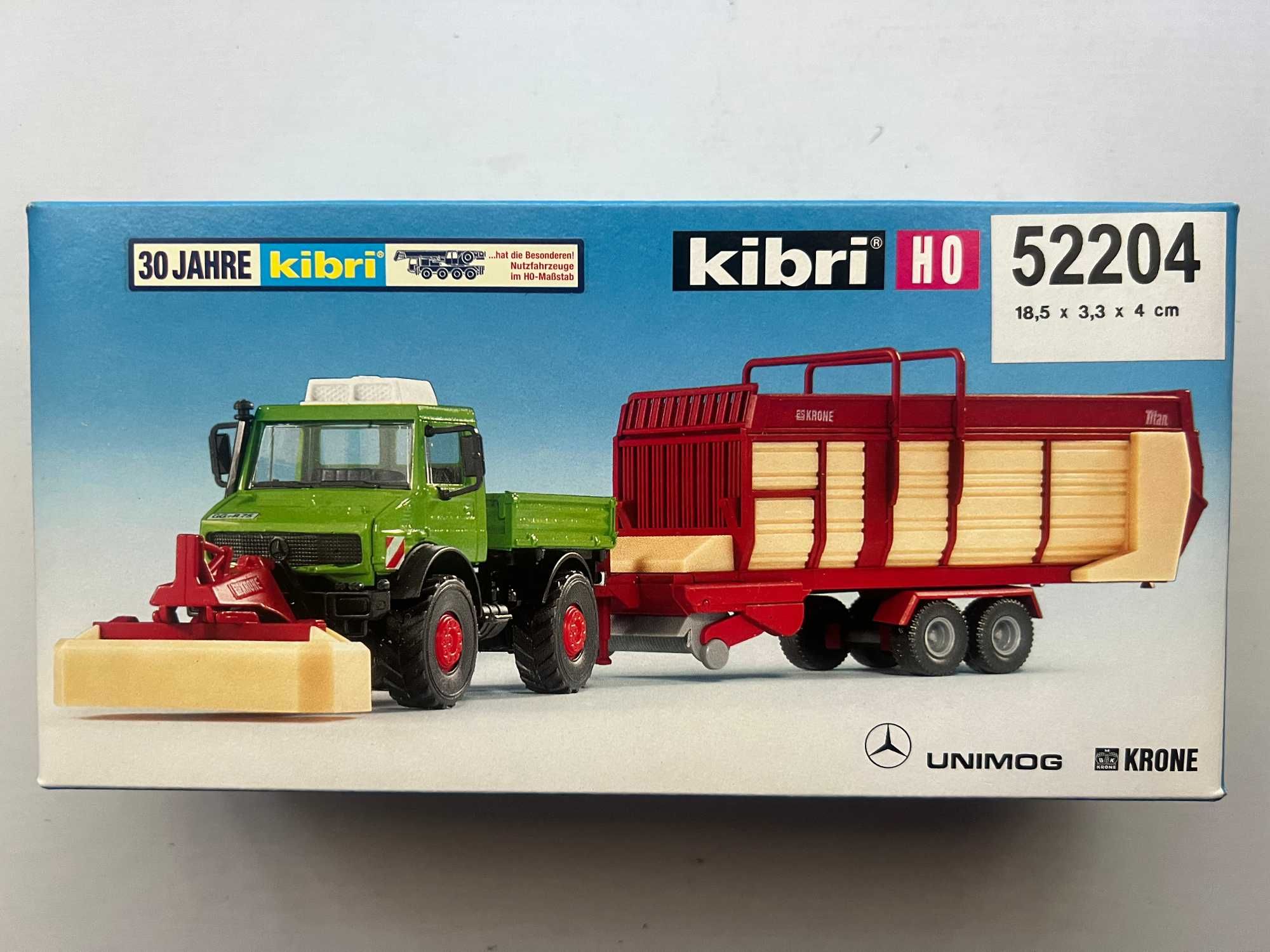 KIBRI 52204 MB Unimog Krone c/Cortador e Vagão Forrageiro, Ref.  A011