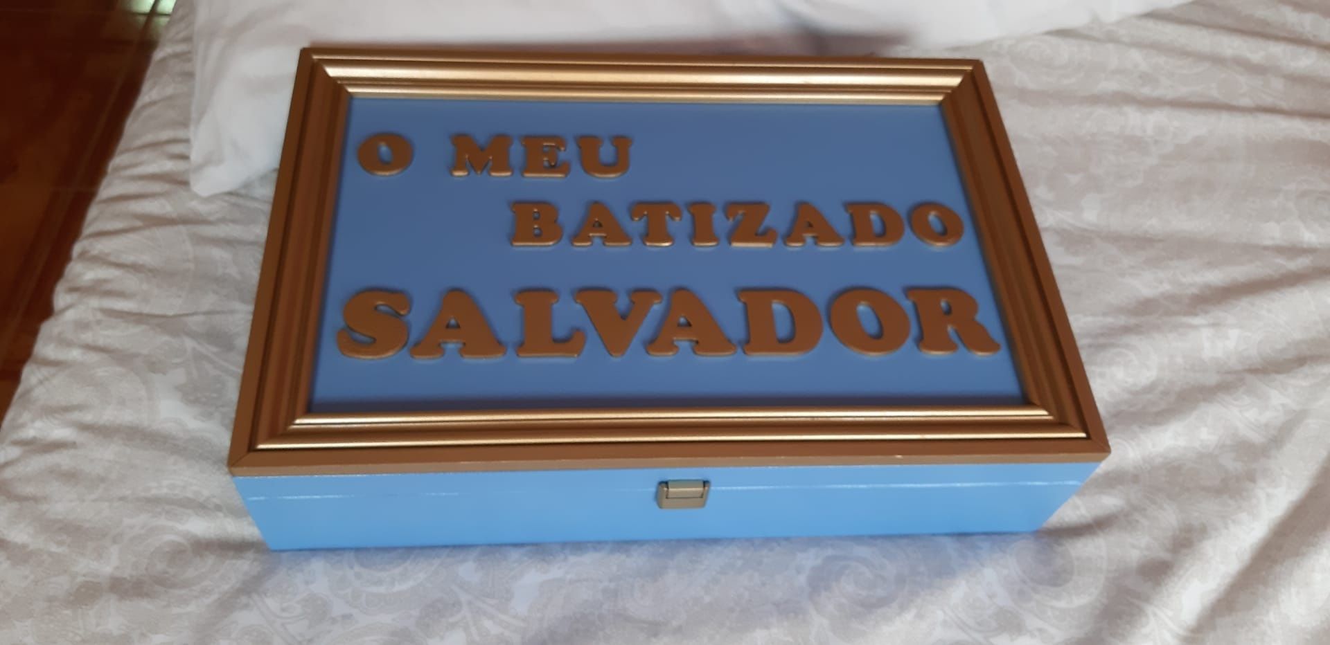 Porta velas batizado