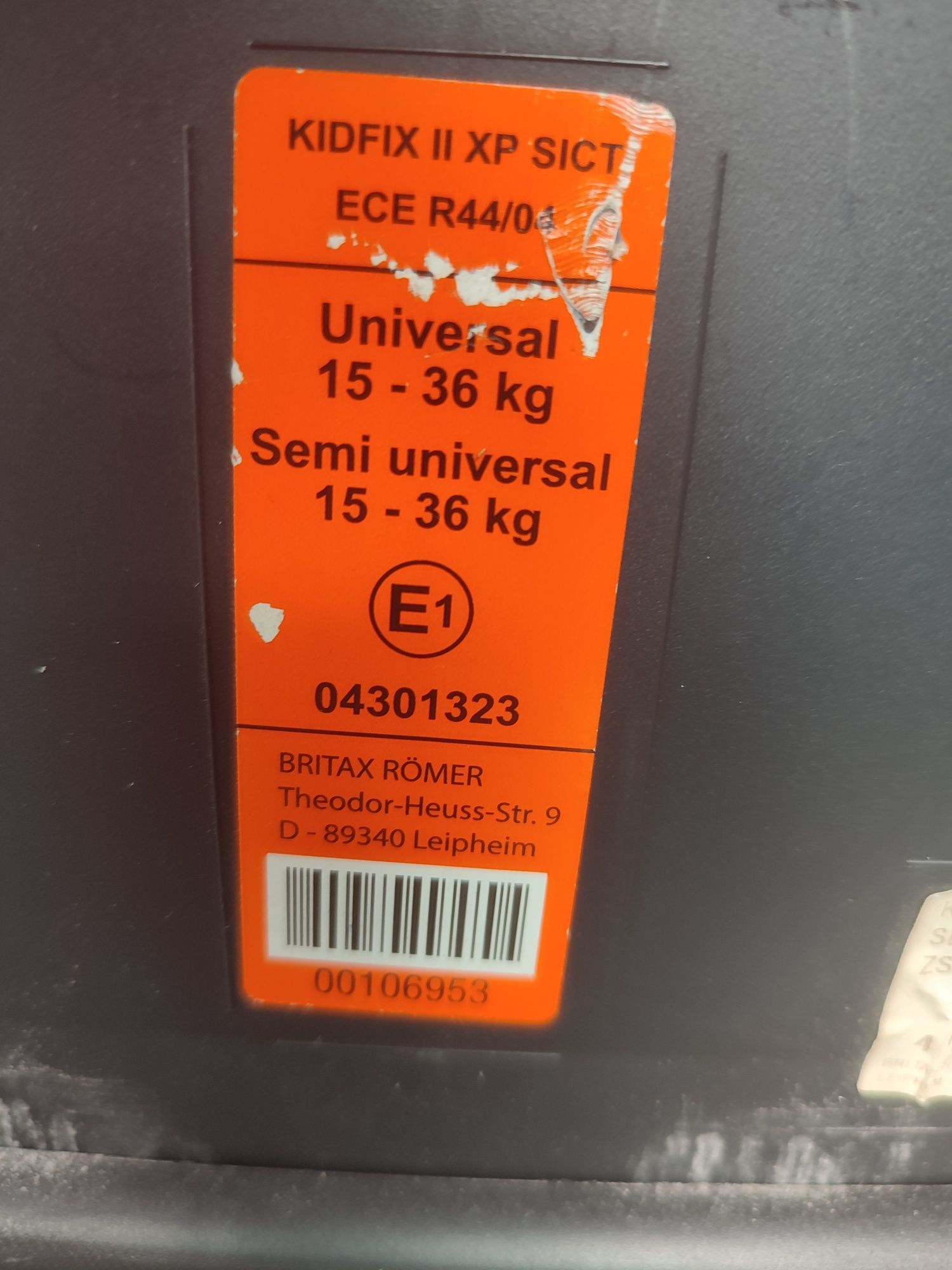 BRITAX ROMER KID FIT Fotelik samochodowy ISOFIX 15-36 kg