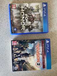 2 jogos ps4 - For Honor + Division 2