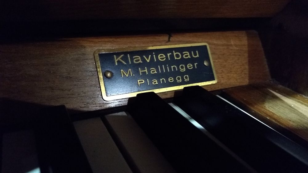 Pianino JANOWSKY, metalowa płyta