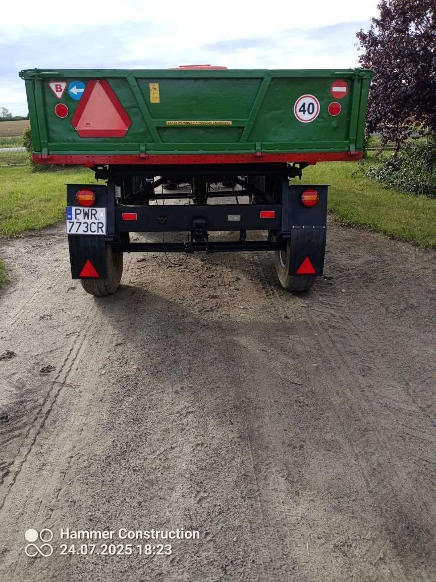 Przyczepa Autosan Sanok wywrotka na 3 str D 47/D46 Zarejestrowana .