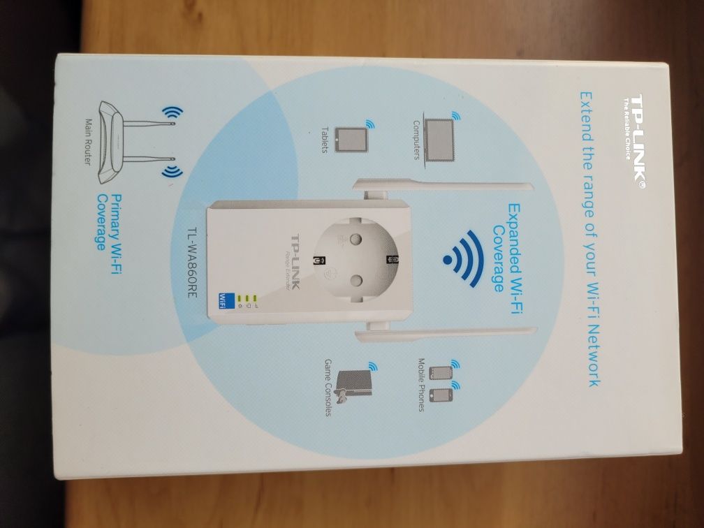 Wzmacniacz sygnału WiFi TP-LINK model TL-WA860RE