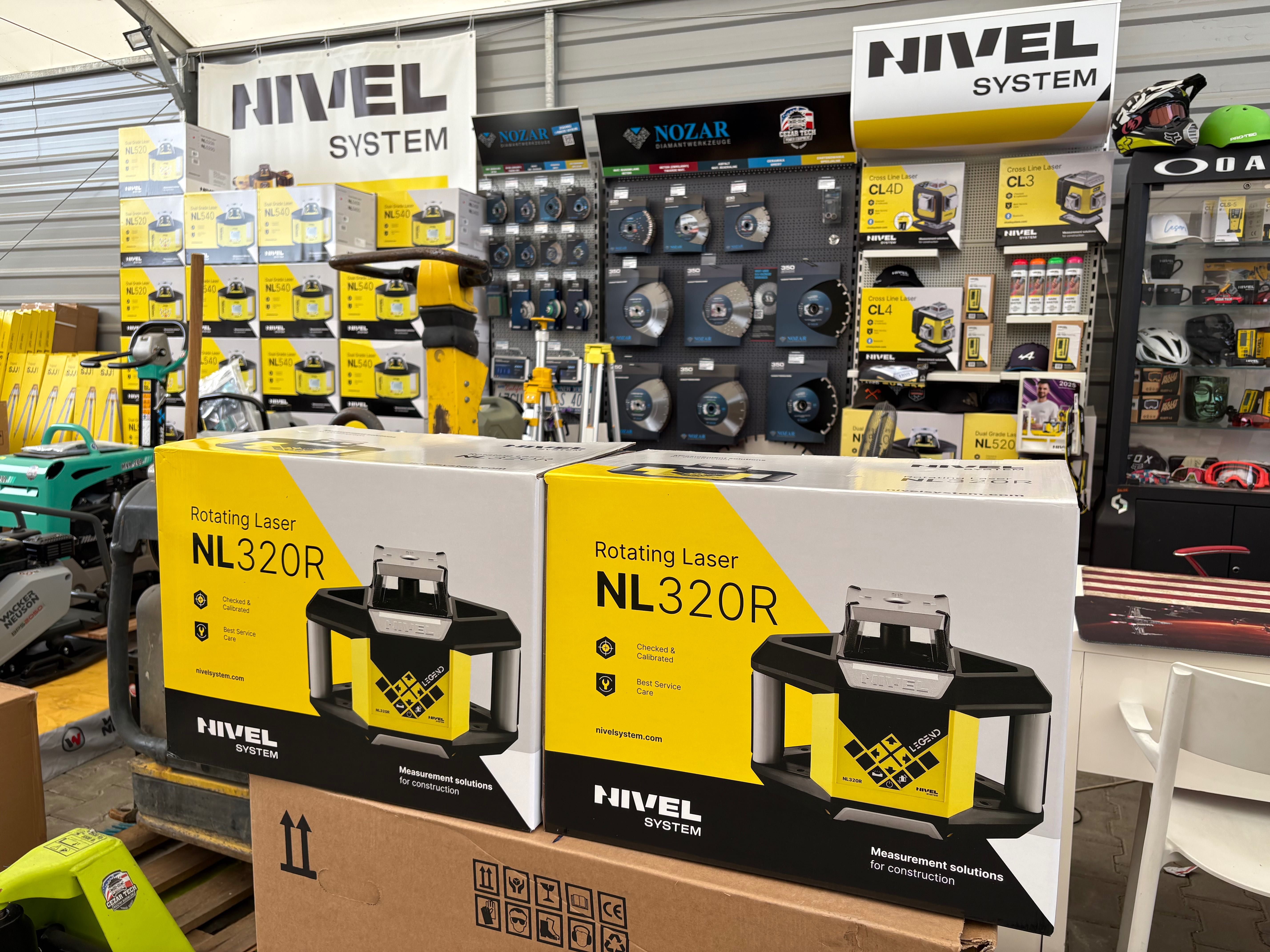 Nivel System Niwelator laserowy NL320R lata statyw RD300, Nowy faktura