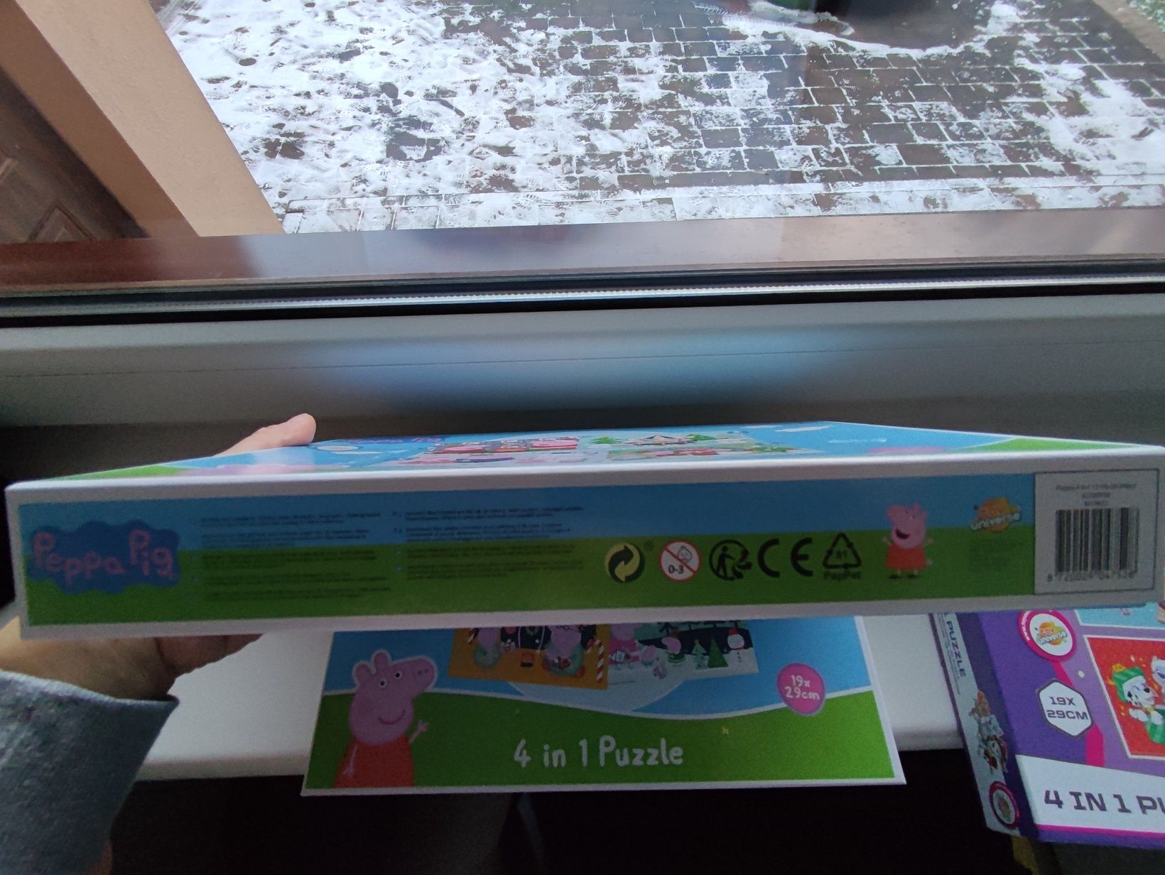 Puzzle Świnka Peppa 4in1 - nowe, świąteczne