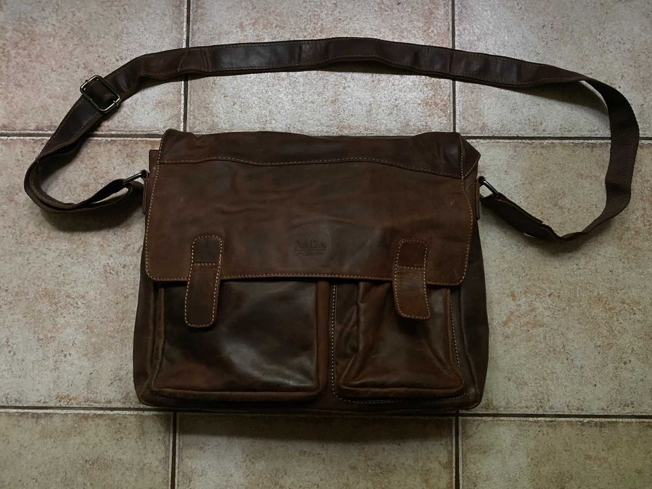 Мужская кожаная сумка портфель через плечо rada nature(germany)