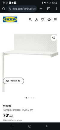 Secretária para cama alta ikea Vitval