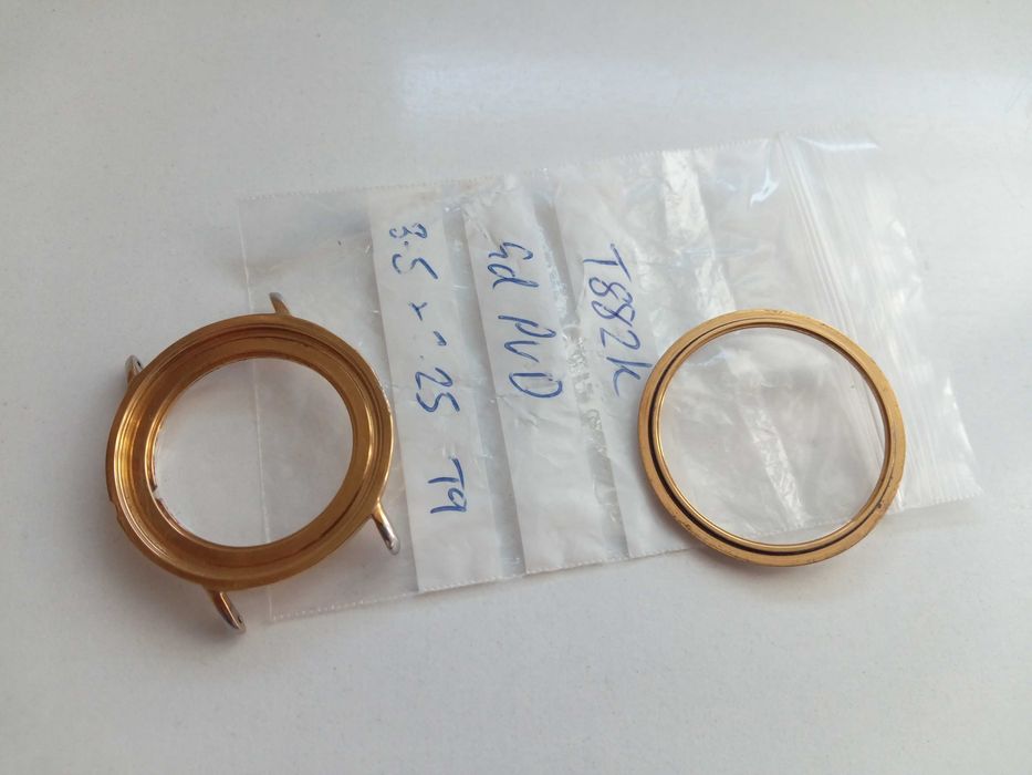 Tissot T882k koperta pozłacana PVD