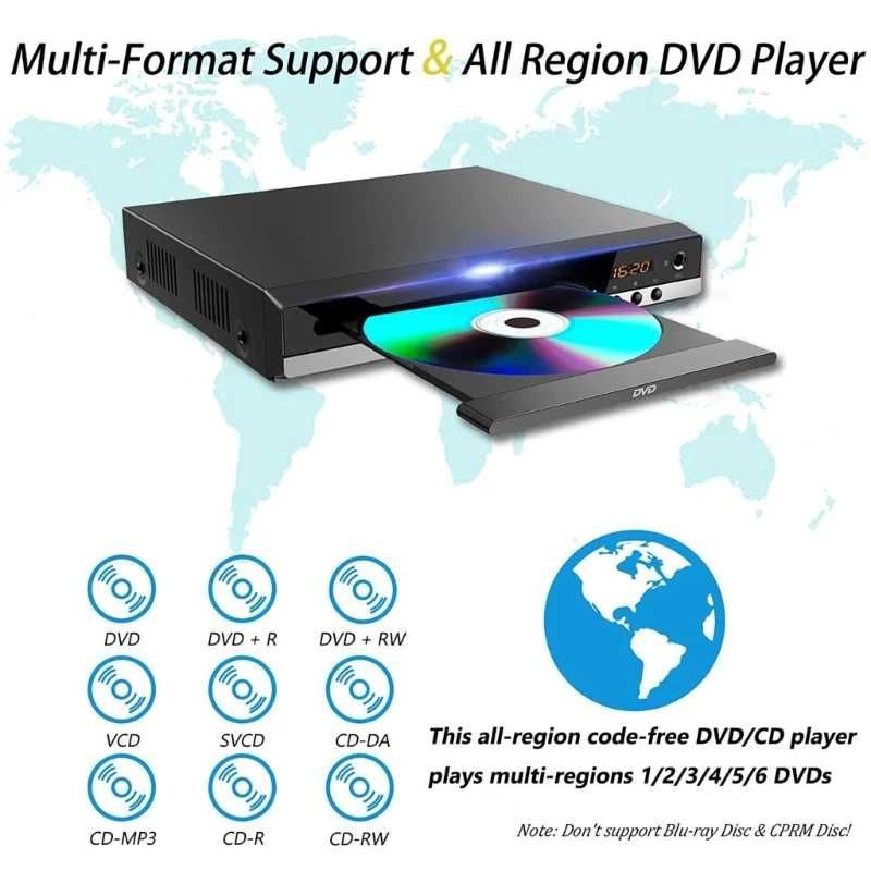 DVD-плеер высокой четкости 1080P, домашний DVD-плеер .