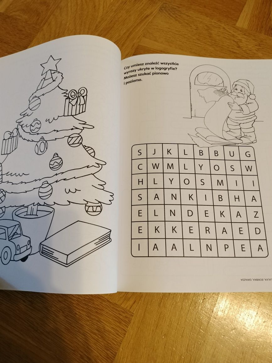 Kolorowanka malowanka zgadywania Boże Narodzenie