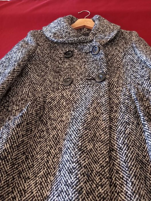 Casaco preto e branco