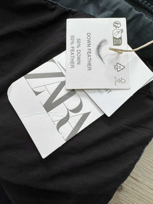 Дитяча тепла зимова куртка пуховик Zara зимняя курточка зара 116 см