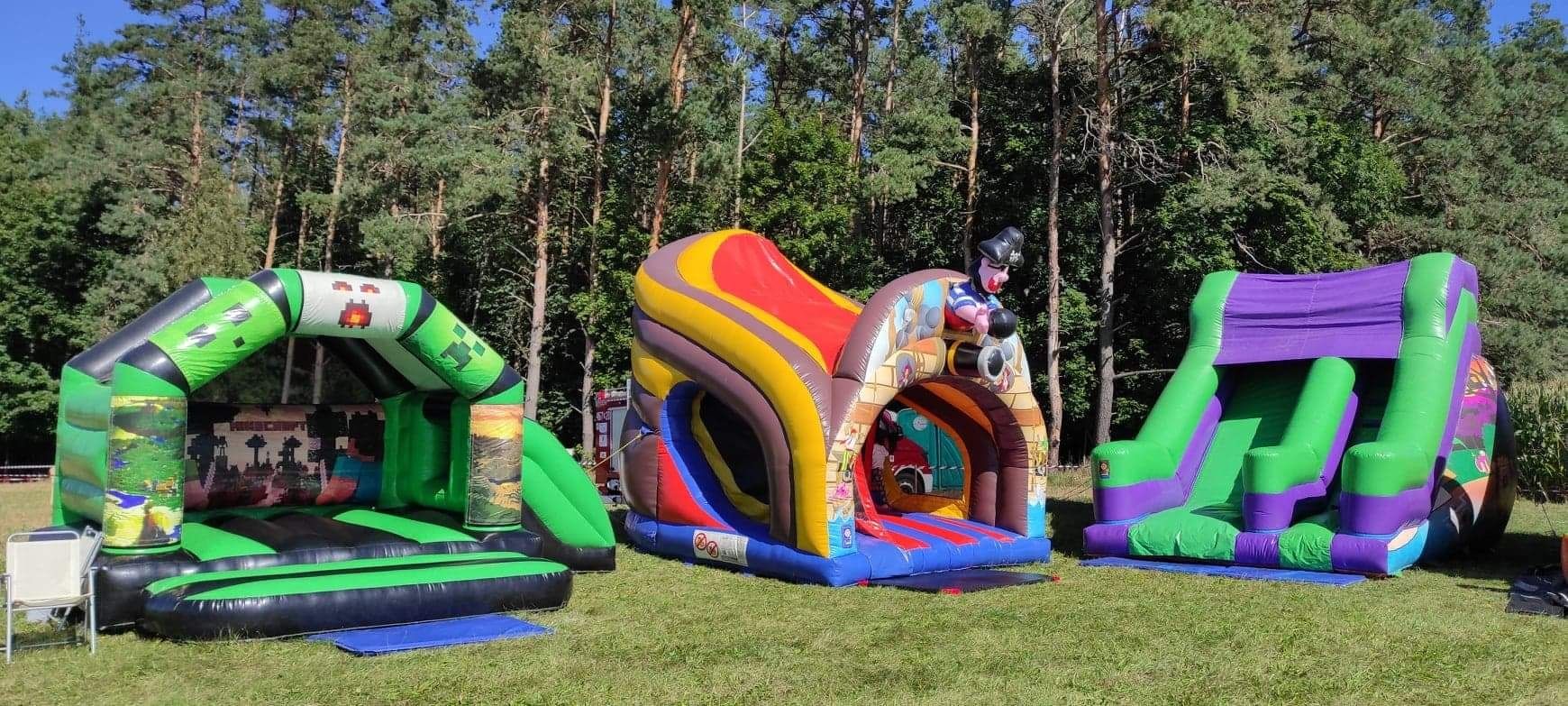 Zamki Dmuchane, trampoliny mobilne, wata i popcorn " Bouncy Mania "