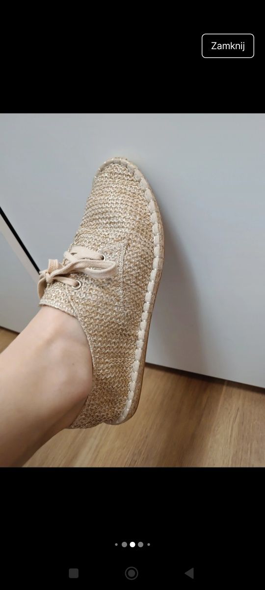 Espadryle plecione Asos