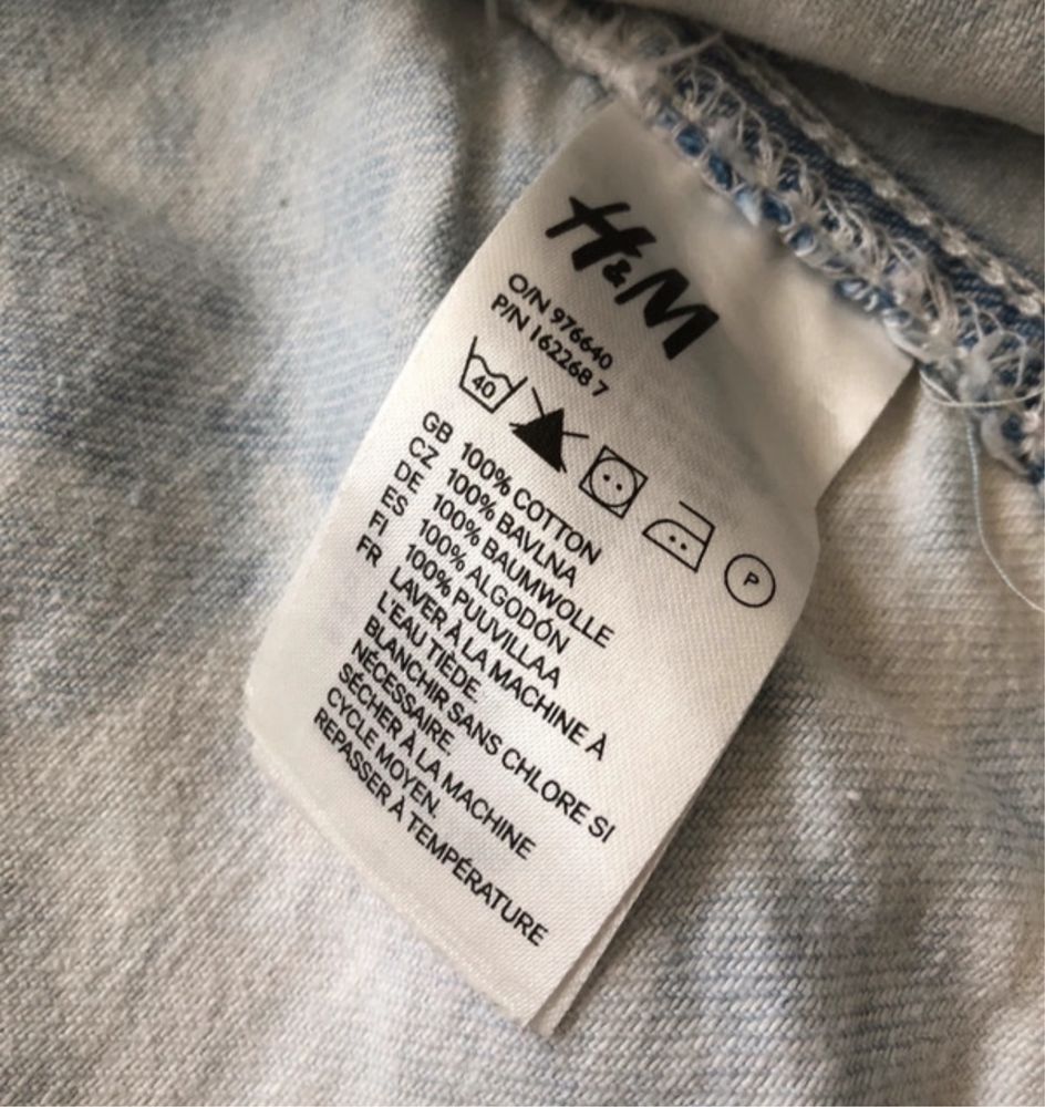 Kamizelka dżinsowa denim H&M S bezrękawnik