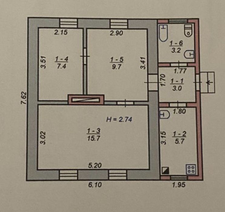 Продається будинок в Покровському районі .
