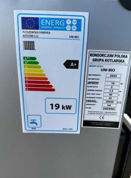 Kotły Kocioł 19kW na Drewno Węgiel - PRODUCENT Piec Zasypowy do 180m2