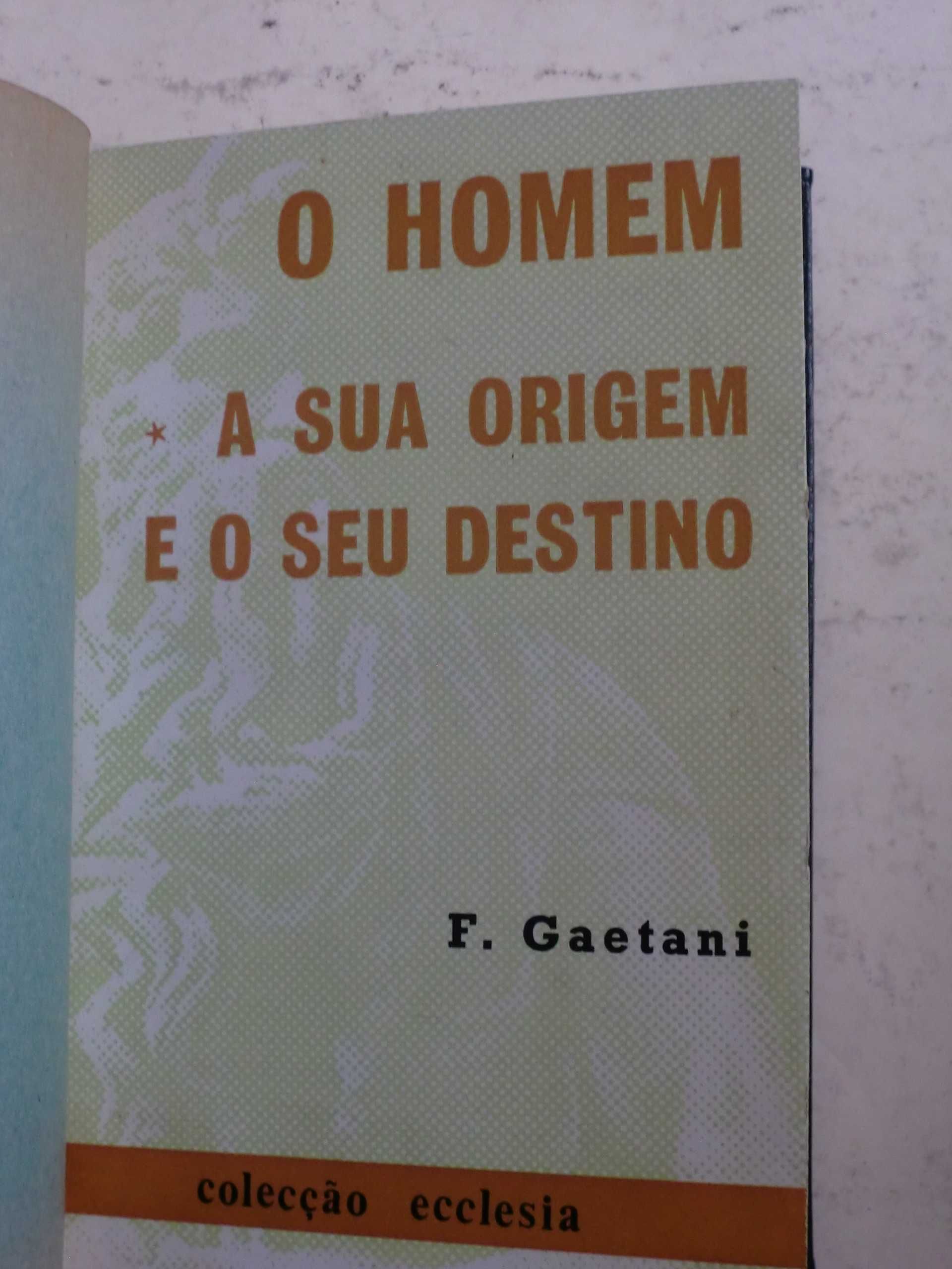 O Homem, a sua origem e o seu destino
de Francisco M. Gaetani