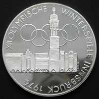 Austria 100 schilling 1976 - Innsbruck olimpiada - srebro - stan 1/2