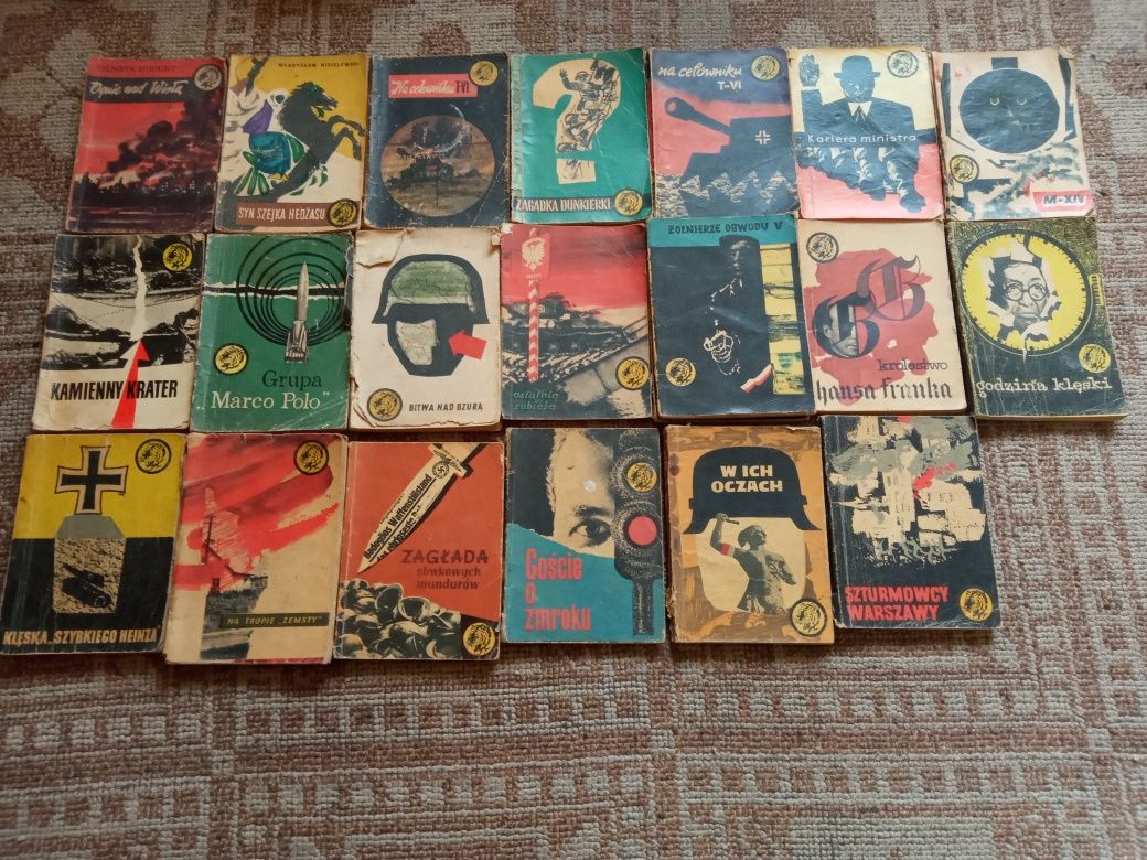 Książki z serii Żółty tygrys z lat 1960r-1983r