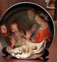 Prato de porcelana da Vista Alegre "Festa de Natal" 1993