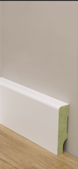 Listwy przypodłogowe lakierowane,Trio, zielony MDF 60 mm wys. 16 mm gr