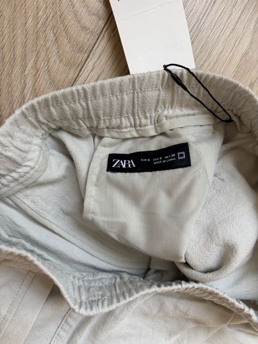 Льняні штани чоловічі Zara
