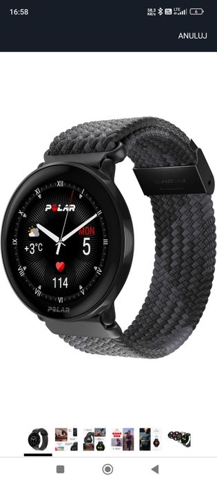 Smartwatch Polar Ignite 3 Braided Yarn