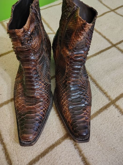 Казаки мужские, кожа питона