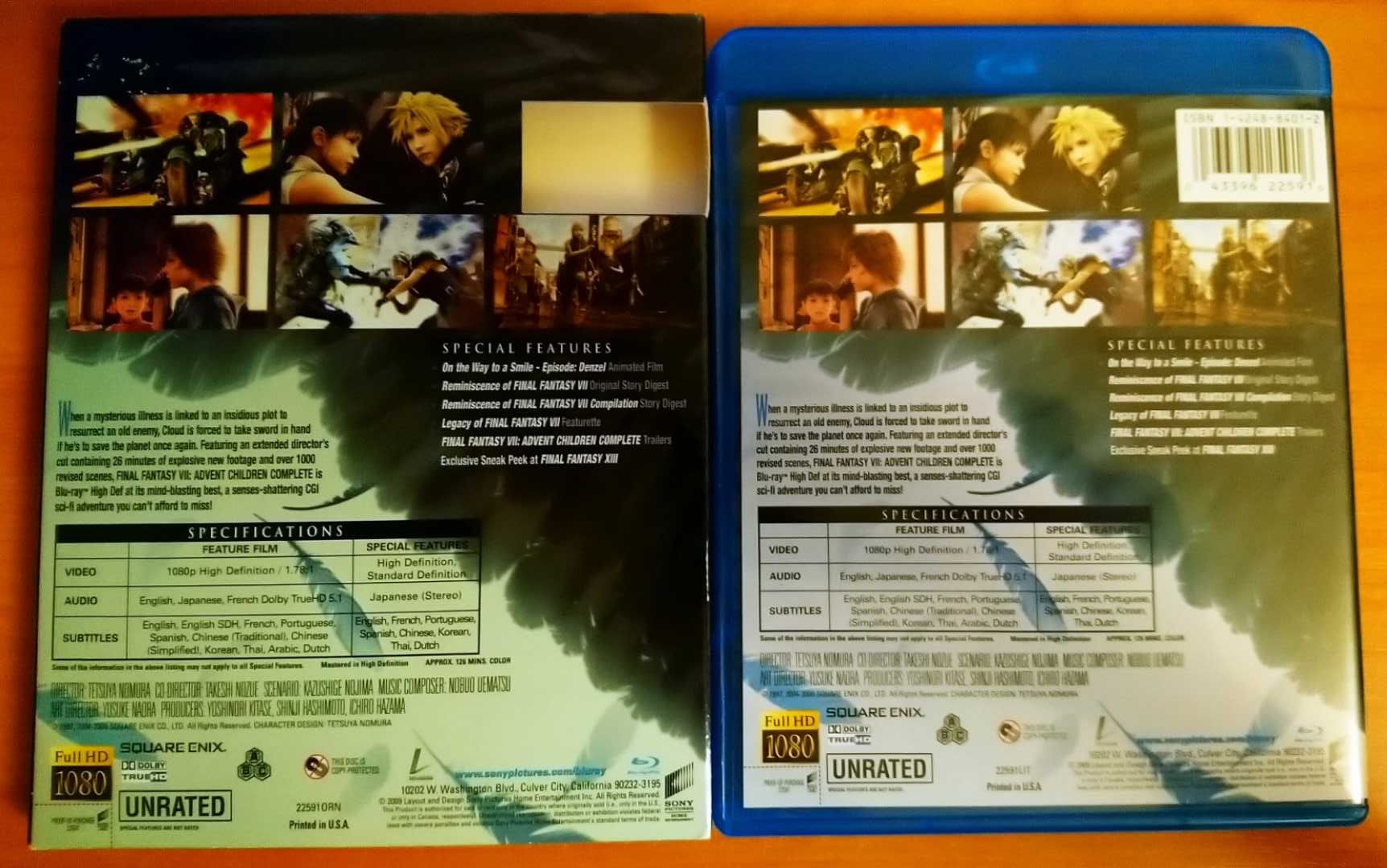 Последняя фантазия VII Полная версия! Blu-ray диск, коллекция