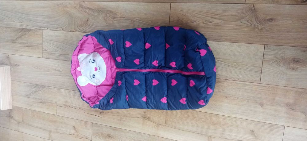 Śpiwór, śpiworek dziecięcy, wkład na zimę do wózka puchowy