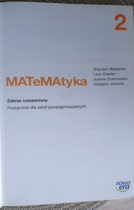 Matematyka 2 zakres rozszerzony