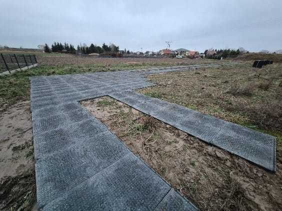 płyty drogowe droga tymczasowa utwardzenie terenu zabezpieczenie kostk