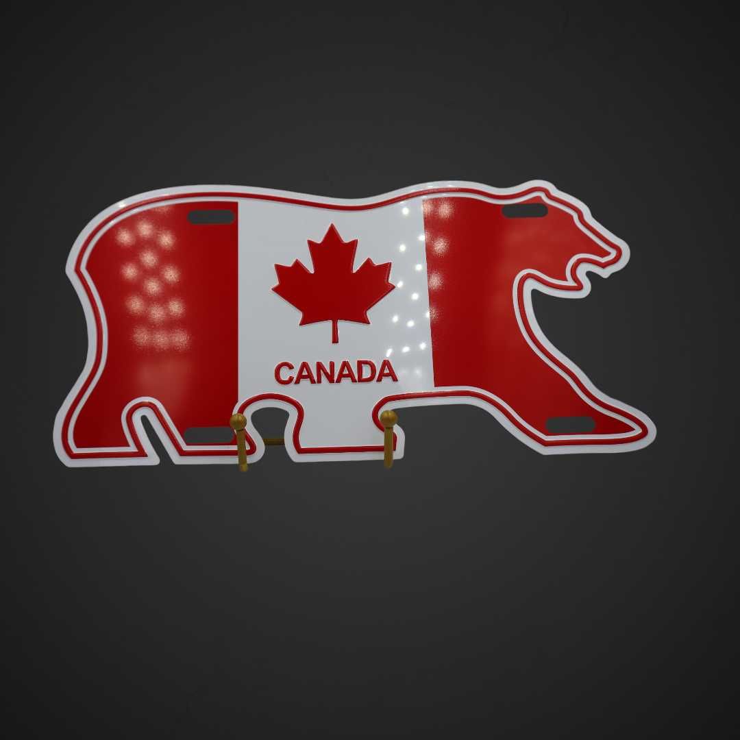 Tablica blaszana Canada Niedźwiedź B41/092903
