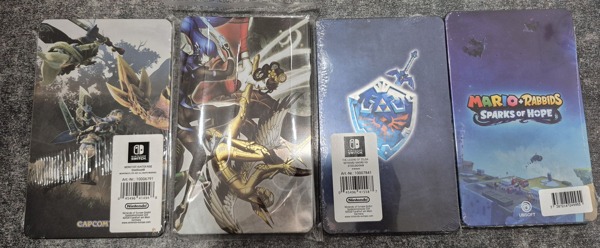 Zestaw 4 x steelbook z Nintendo switch nowe!