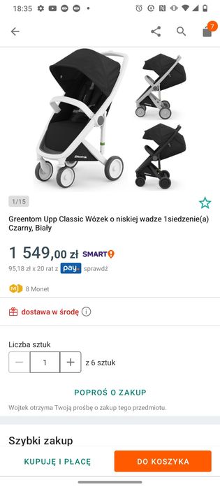 Greentom Classic Wózek Spacerowy