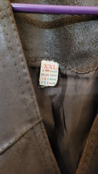 Skórzana kamizelka motocyklowa męska