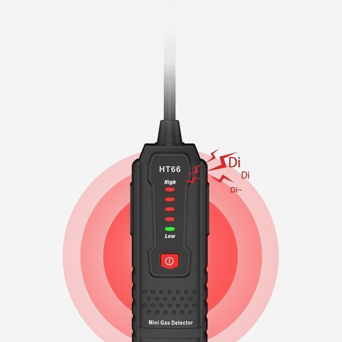 Mini Detektor Gazów Łatwopalnych Habotest Alarm Dźwiękowy Wizualny