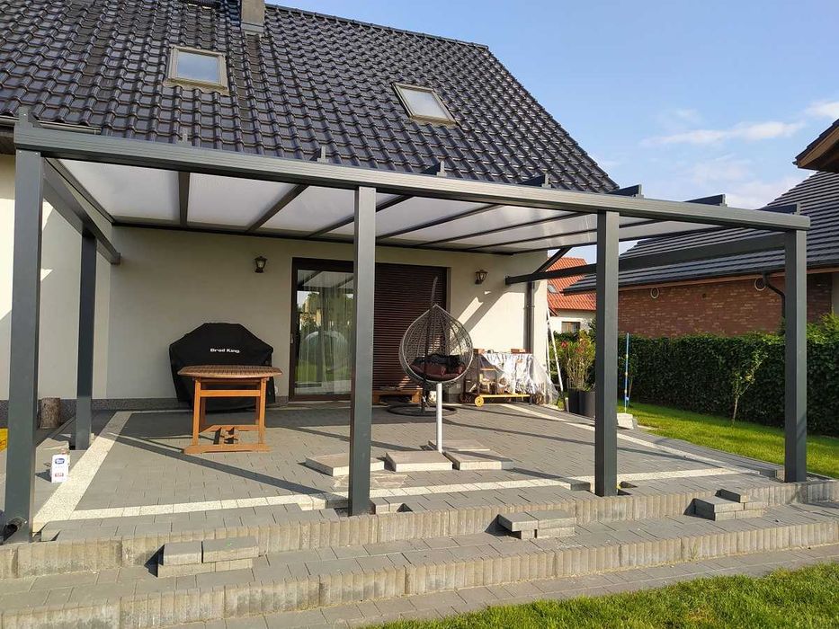Zadaszenie tarasu aluminiowe, pergola, altana, poliwęglan, szkło