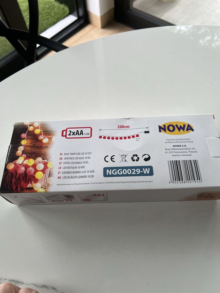 Girlanda świetlna. Kule świetlne.