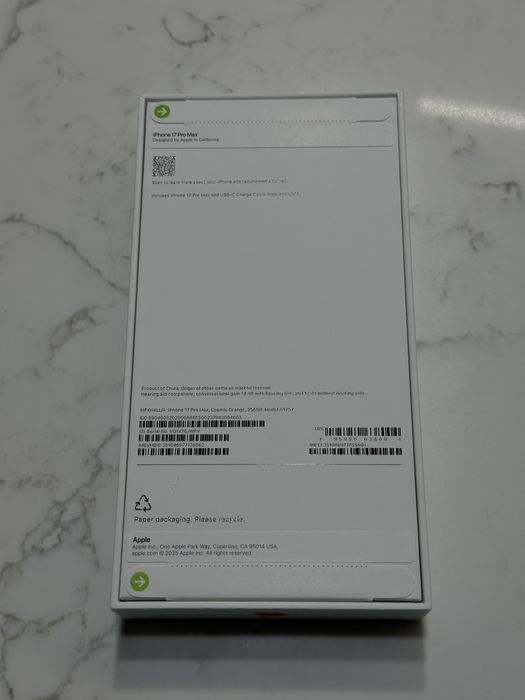 Iphone 17 pro max 256gb