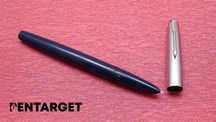 stare pióro wieczne - vintage, 1966, Parker 17 blue, chrome cap