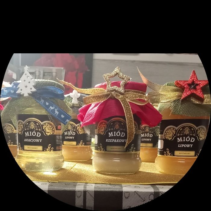 Miody ozdobione na święta