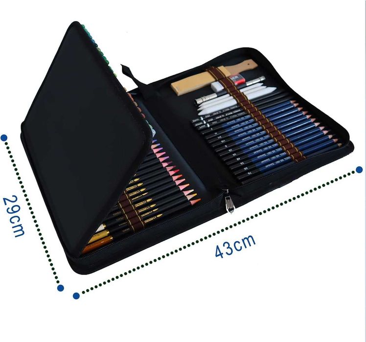 Nowy zestaw do szkicowania / kredki / kolorowanka / akwarelowe / W58!