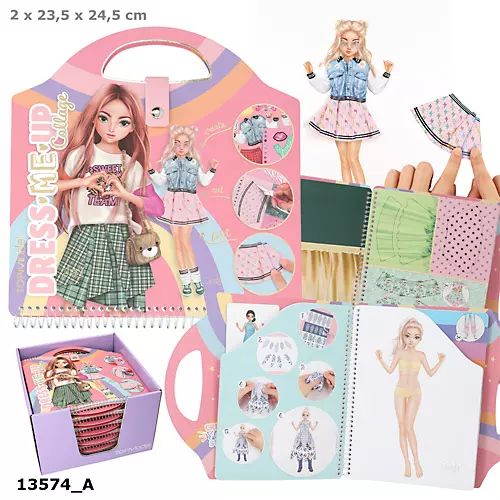 Zestaw Dress Me Up Top Model Collage Book 13574A  Nowa