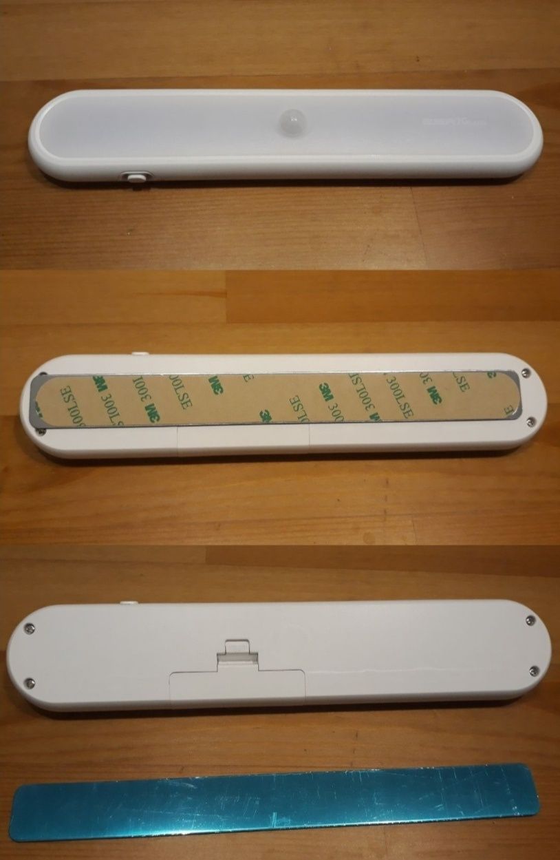 Lampki LED z czujnikiem ruchu - 2 lampki w 1 zestawie - kuchenne, do s