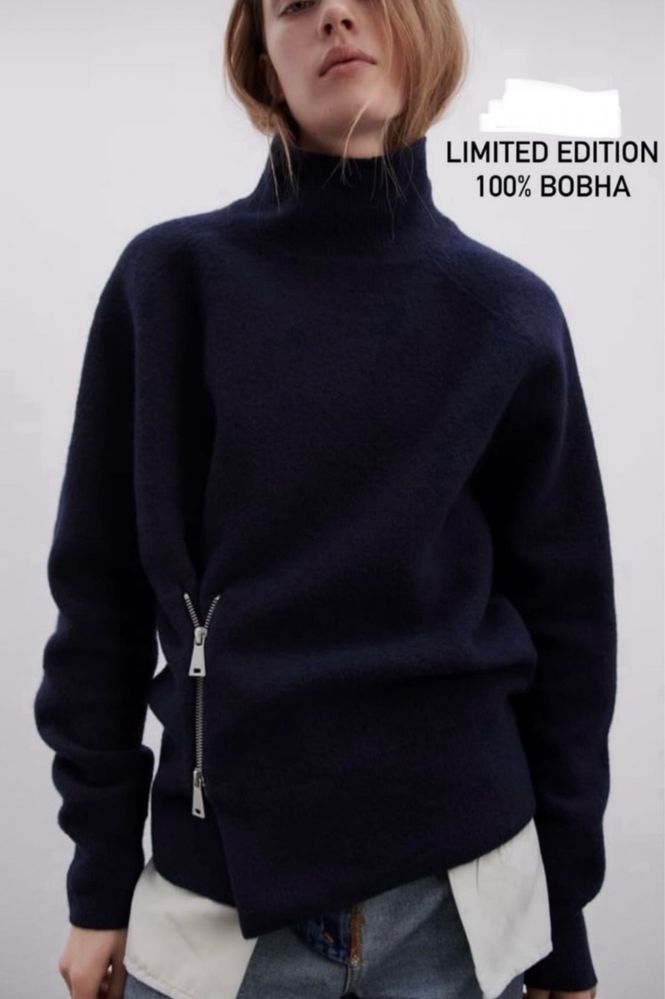 ZARA свитер 100% шерсть новый
